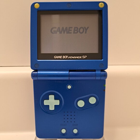 Rare Blue Gameboy Advance SP 100% GENUINE Rockman (Japanese Megaman) #3 - Picture 1 of 7